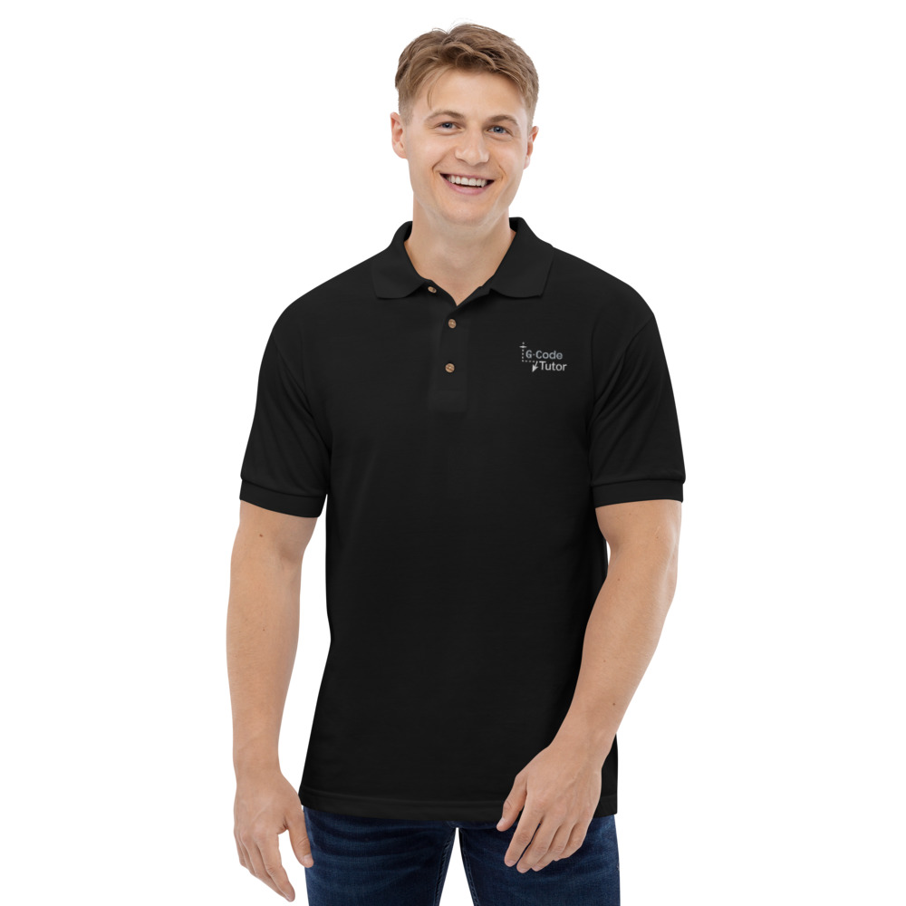 GCodeTutor Logo Polo Shirt (Dark Colours) - GCodeTutor Store